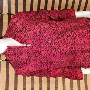 Erin London Zebra lined jacket zip up